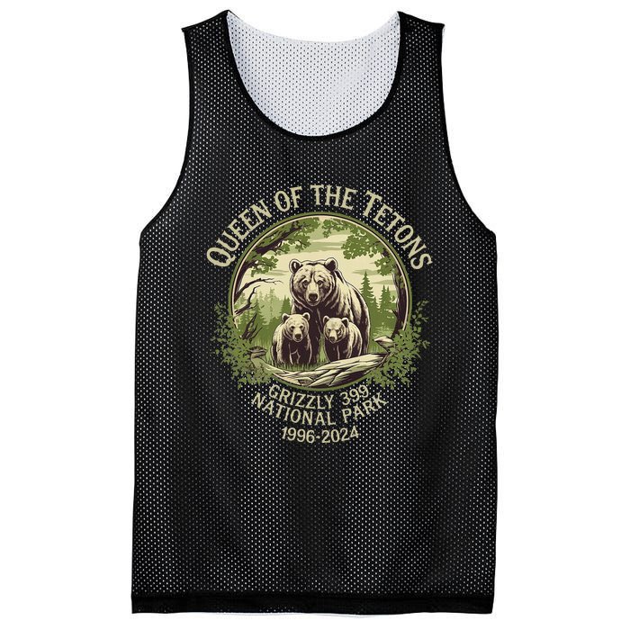 Queen Of The Tetons Grizzly 399 Wildlife Preserve 19962024 Mesh Reversible Basketball Jersey Tank