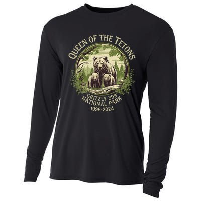 Queen Of The Tetons Grizzly 399 Wildlife Preserve 19962024 Cooling Performance Long Sleeve Crew