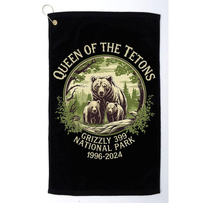 Queen Of The Tetons Grizzly 399 Wildlife Preserve 19962024 Golf Towel