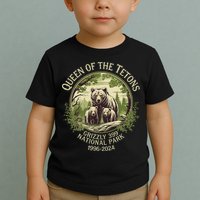 Queen Of The Tetons Grizzly 399 Wildlife Preserve 19962024 Toddler T-Shirt