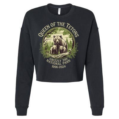 Queen Of The Tetons Grizzly 399 Wildlife Preserve 19962024 Cropped Pullover Crew