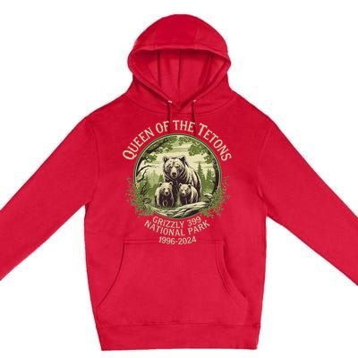 Queen Of The Tetons Grizzly 399 Wildlife Preserve 19962024 Premium Pullover Hoodie