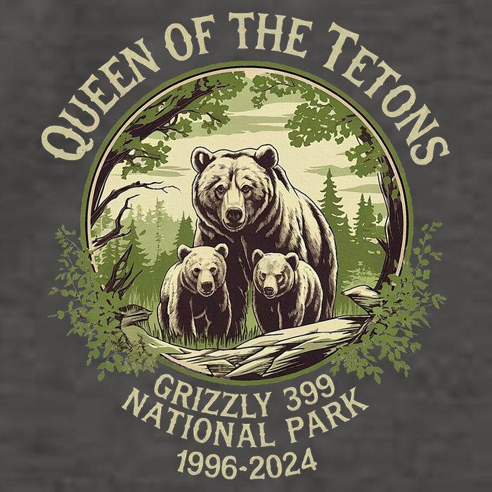 Queen Of The Tetons Grizzly 399 Wildlife Preserve 19962024 Vector Backpack