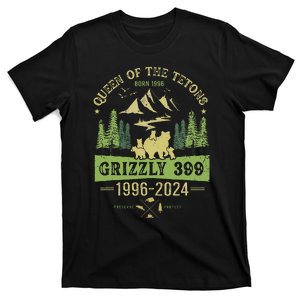 Queen Of The Tetons Grizzly 399 National Park 19962024 Gift T-Shirt