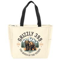 Queen Of The Tetons Grizzly 399 National Park Bear Lovers Zip Tote Bag