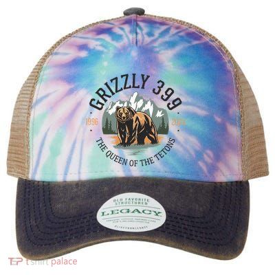 Queen Of The Tetons Grizzly 399 National Park Bear Lovers Legacy Tie Dye Trucker Hat