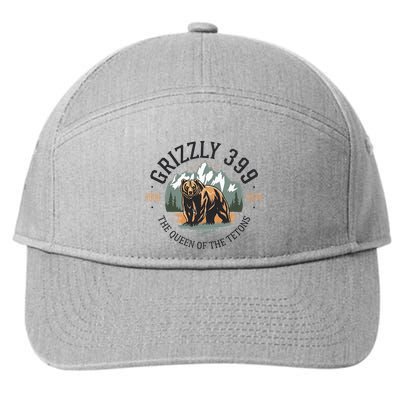 Queen Of The Tetons Grizzly 399 National Park Bear Lovers 7-Panel Snapback Hat