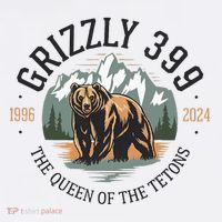 Queen Of The Tetons Grizzly 399 National Park Bear Lovers T-Shirt
