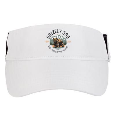 Queen Of The Tetons Grizzly 399 National Park Bear Lovers Adult Drive Performance Visor