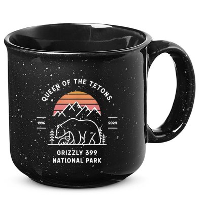 Queen Of The Tetons Grizzly 399 National Park 1996 2024 15oz Campfire Ceramic Mug