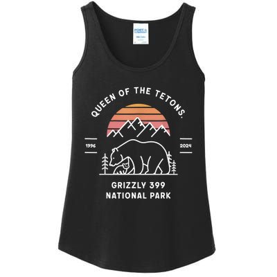 Queen Of The Tetons Grizzly 399 National Park 1996 2024 Ladies Essential Tank