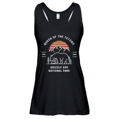 Queen Of The Tetons Grizzly 399 National Park 1996 2024 Ladies Essential Flowy Tank