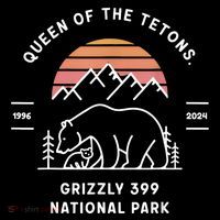 Queen Of The Tetons Grizzly 399 National Park 1996 2024 16 in Basic Backpack