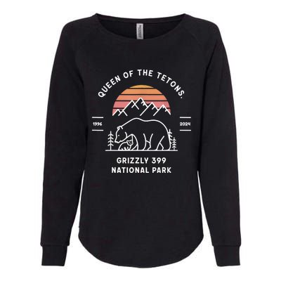 Queen Of The Tetons Grizzly 399 National Park 1996 2024 Womens California Wash Sweatshirt