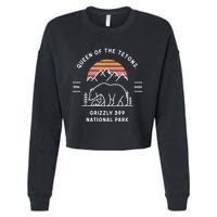 Queen Of The Tetons Grizzly 399 National Park 1996 2024 Cropped Pullover Crew