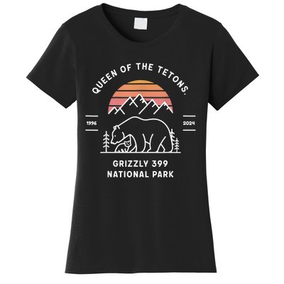 Queen Of The Tetons Grizzly 399 National Park 1996 2024 Women's T-Shirt