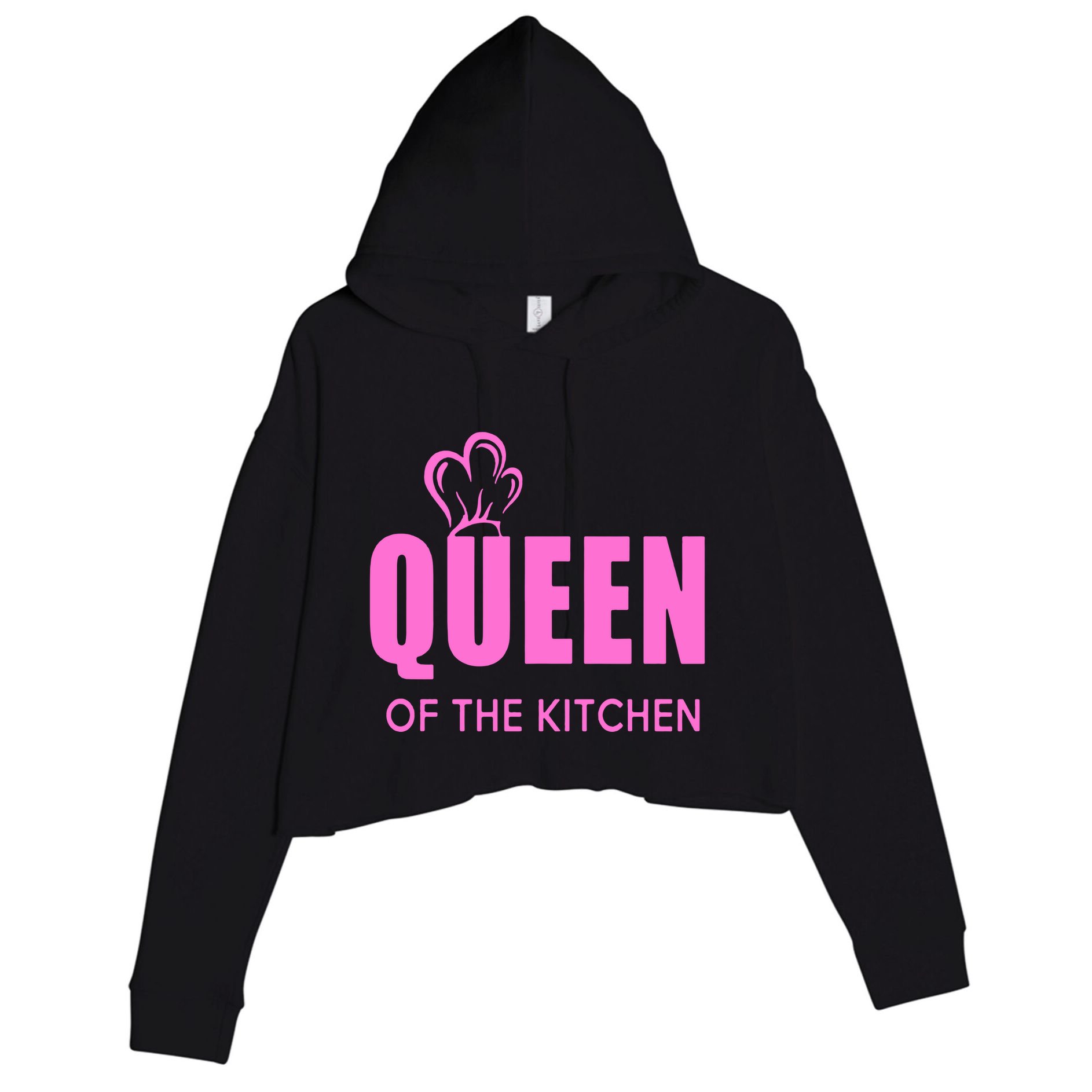 Queen Of The Kitchen Crop Fleece Hoodie