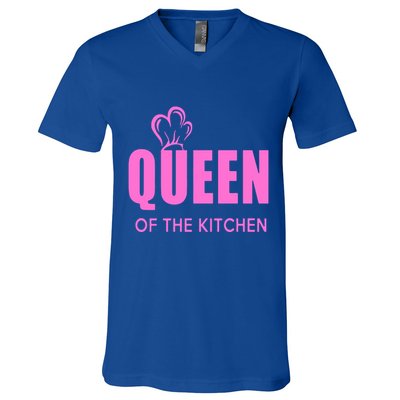 Queen Of The Kitchen V-Neck T-Shirt