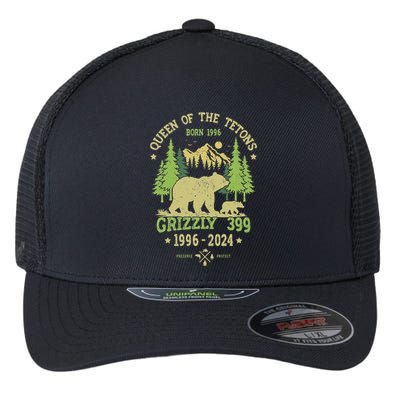 Queen Of The Tetons Grizzly 399 National Park 1996 2024 Flexfit Unipanel Trucker Cap