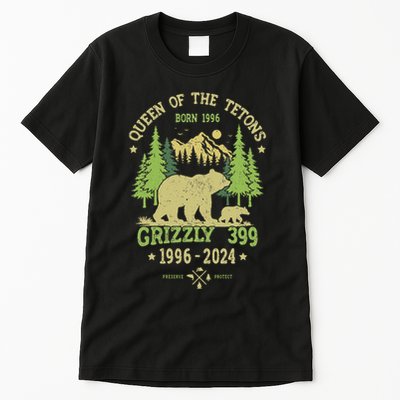 Queen Of The Tetons Grizzly 399 National Park 1996 2024 Tall T-Shirt