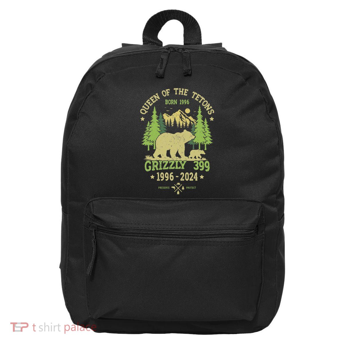 Queen Of The Tetons Grizzly 399 National Park 1996 2024 16 in Basic Backpack