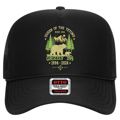Queen Of The Tetons Grizzly 399 National Park 1996 2024 Trucker Hat