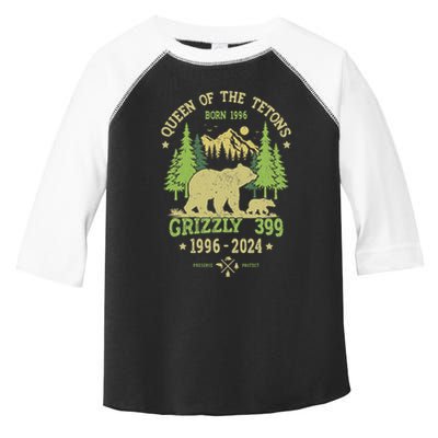 Queen Of The Tetons Grizzly 399 National Park 1996 2024 Toddler Fine Jersey T-Shirt