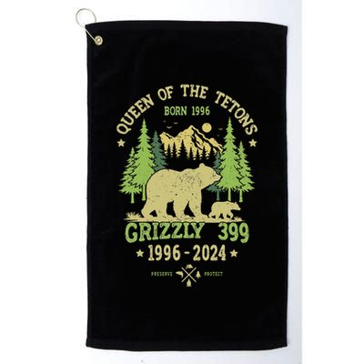 Queen Of The Tetons Grizzly 399 National Park 1996 2024 Golf Towel