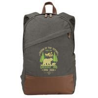 Queen Of The Tetons Grizzly 399 National Park 1996 2024 Cotton Canvas Backpack