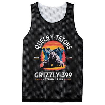 Queen Of The Tetons Grizzly 399 National Park Mesh Reversible Basketball Jersey Tank