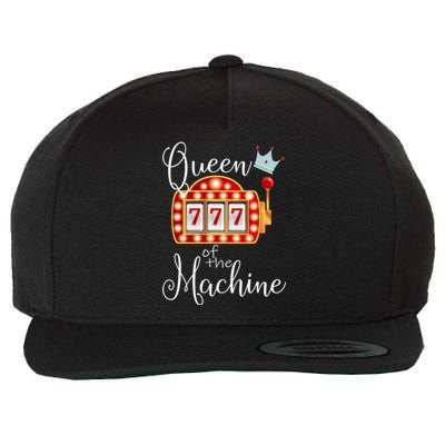 Queen Of The Machine Slot Casino Gambling Money Lovers Wool Snapback Cap