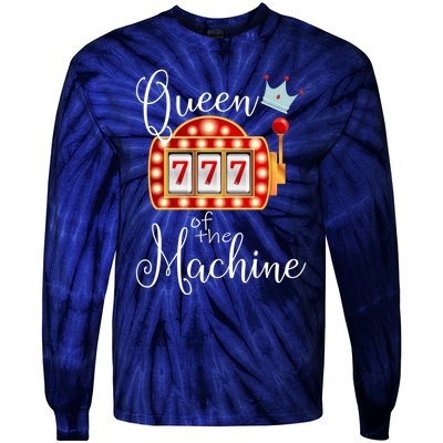 Queen Of The Machine Slot Casino Gambling Money Lovers Tie-Dye Long Sleeve Shirt