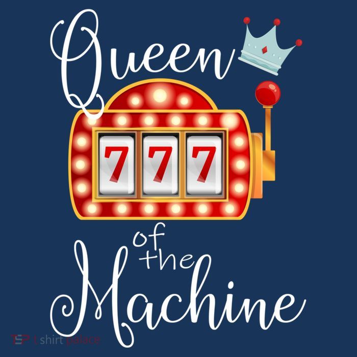 Queen Of The Machine Slot Casino Gambling Money Lovers Women's V-Neck T-Shirt