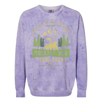 Queen Of The Tetons Grizzly 399 National Park 19962024 Colorblast Crewneck Sweatshirt