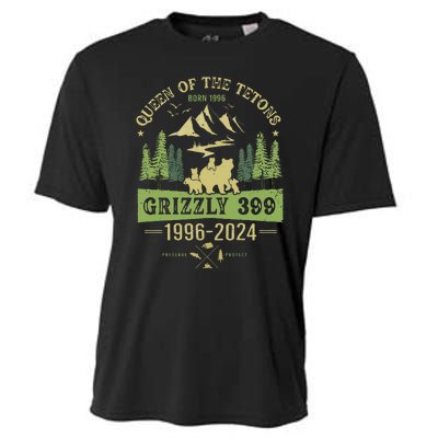 Queen Of The Tetons Grizzly 399 National Park 19962024 Cooling Performance Crew T-Shirt