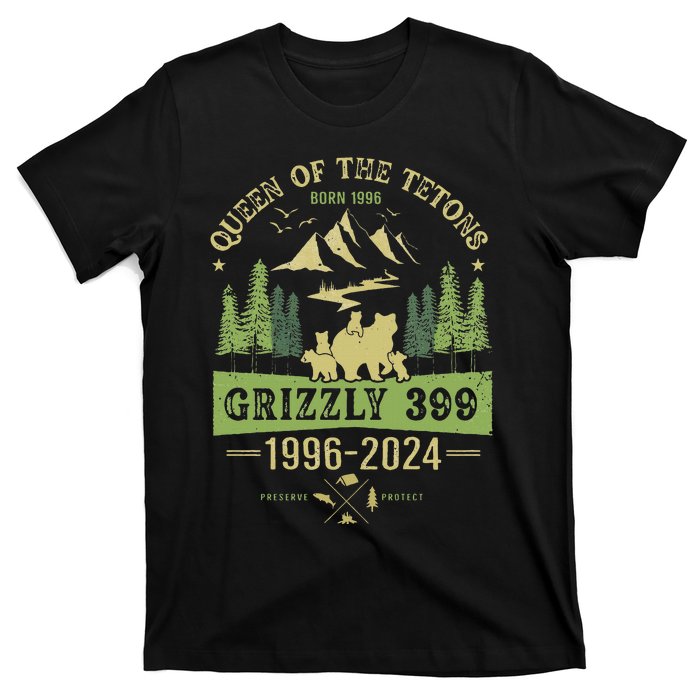 Queen Of The Tetons Grizzly 399 National Park 19962024 T-Shirt