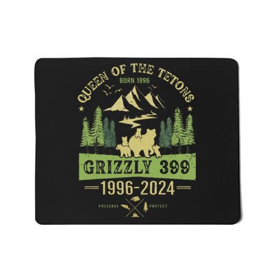 Queen Of The Tetons Grizzly 399 National Park 19962024 Mousepad