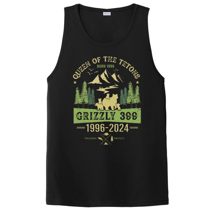 Queen Of The Tetons Grizzly 399 National Park 19962024 PosiCharge Competitor Tank