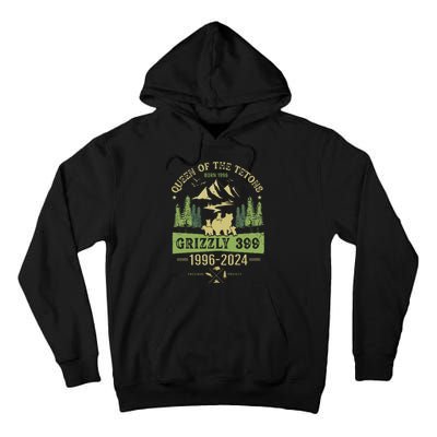 Queen Of The Tetons Grizzly 399 National Park 19962024 Tall Hoodie