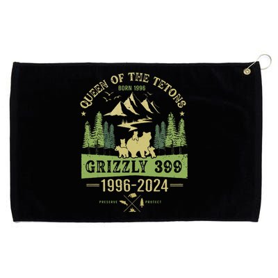 Queen Of The Tetons Grizzly 399 National Park 19962024 Grommeted Golf Towel