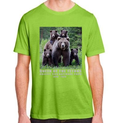 Queen Of The Tetons Grizzly 399 National Park 1996 2024 Adult ChromaSoft Performance T-Shirt