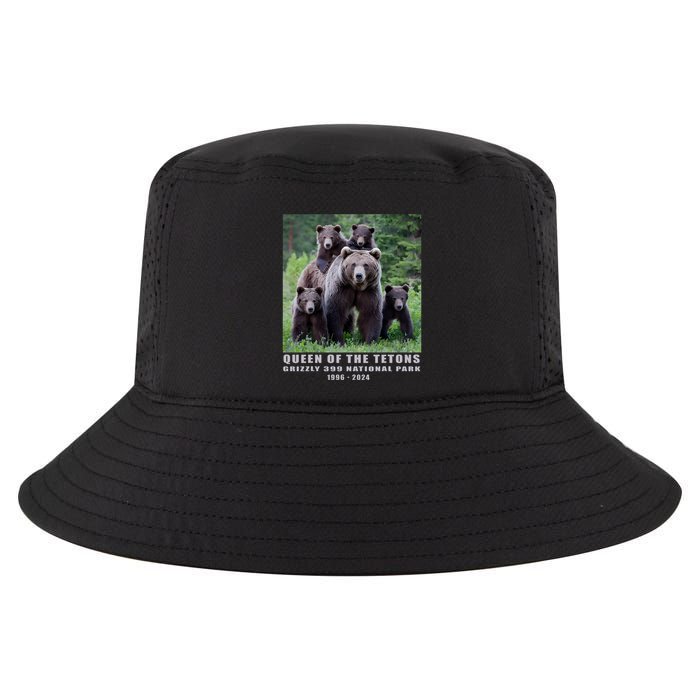 Queen Of The Tetons Grizzly 399 National Park 1996 2024 Cool Comfort Performance Bucket Hat