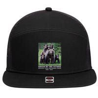 Queen Of The Tetons Grizzly 399 National Park 1996 2024 7 Panel Mesh Trucker Snapback Hat