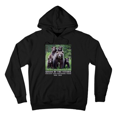 Queen Of The Tetons Grizzly 399 National Park 1996 2024 Hoodie