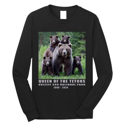 Queen Of The Tetons Grizzly 399 National Park 1996 2024 Long Sleeve Shirt