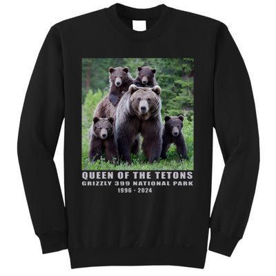 Queen Of The Tetons Grizzly 399 National Park 1996 2024 Sweatshirt