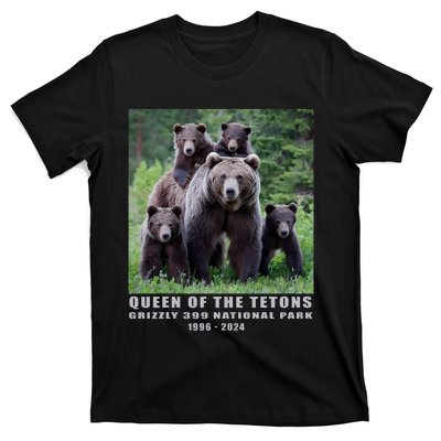 Queen Of The Tetons Grizzly 399 National Park 1996 2024 T-Shirt