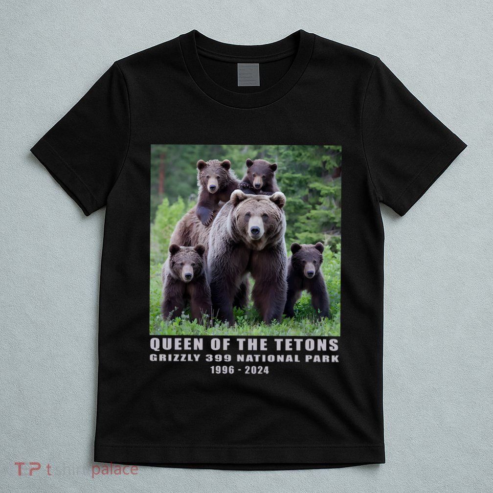 Queen Of The Tetons Grizzly 399 National Park 1996 2024 T-Shirt