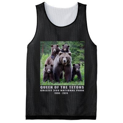 Queen Of The Tetons Grizzly 399 National Park 1996 2024 Mesh Reversible Basketball Jersey Tank