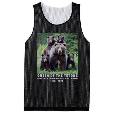 Queen Of The Tetons Grizzly 399 National Park 1996 2024 Mesh Reversible Basketball Jersey Tank